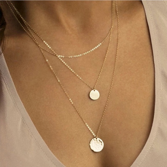 2/$25🍒 SEQUIN Long Layered Necklace - Picture 2 of 4